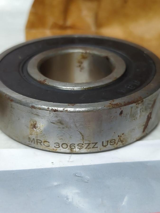 TRW/MRC,306SZZ,DOUBLE RUBBER SEALED BALL BEARING NOS