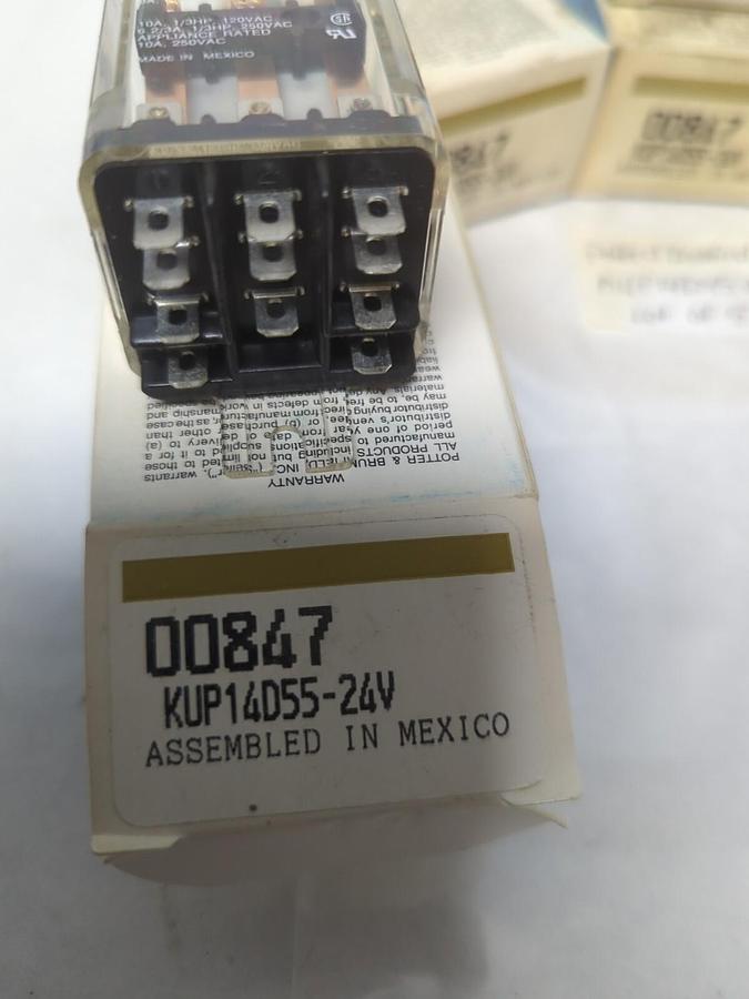 POTTER & BRUMFIELD,KUP14D55-24V,RELAY 24VDC LOT OF 5 NOS