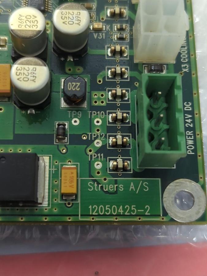 Used STRUERS,12050425-2,CONTROL BOARD/CIRCUIT BOARD PRE-OWNED
