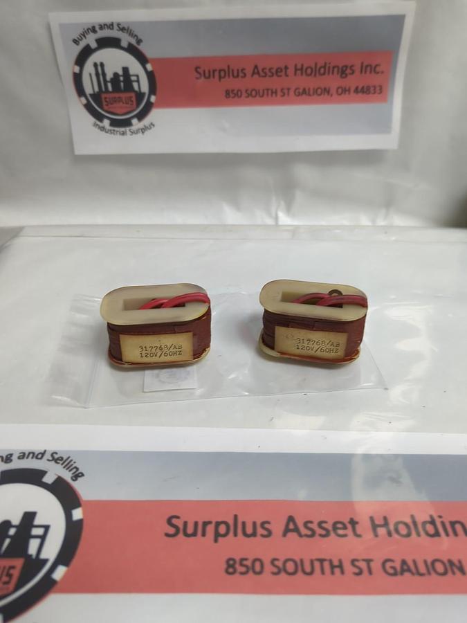 Used UNBRANDED,317768/AB,COIL 120V60HZ LOT OF 2 PRE-OWNED