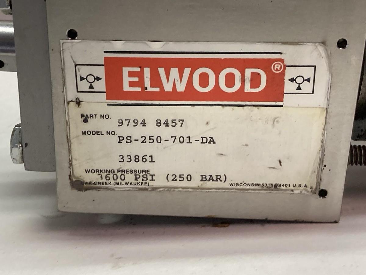 Used Elwood,PS-250-701-DA,Pilot Valve 1600PSI (250 BAR)