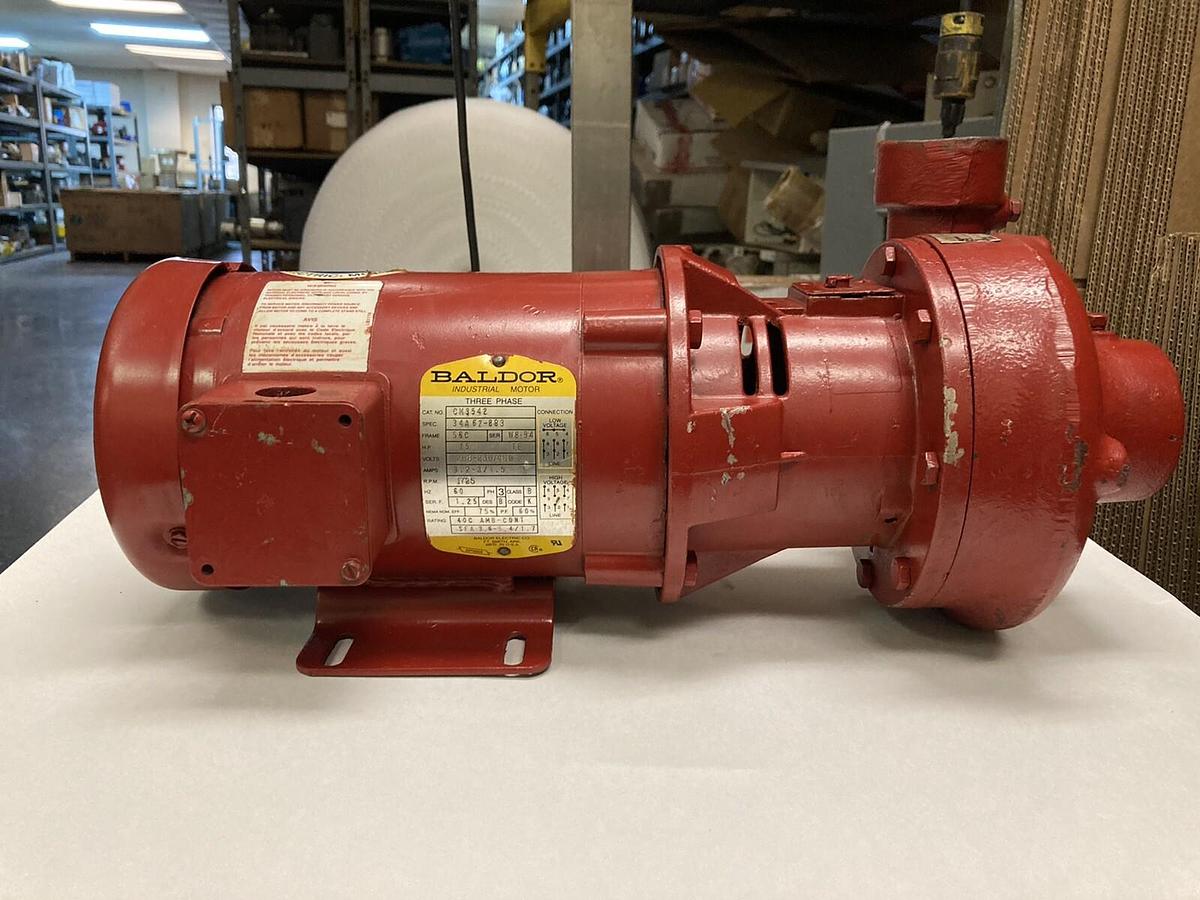 Bell & Gossett,1522 4S,Pump w/Baldor CM3542 0.75 HP Motor  1725 RPM