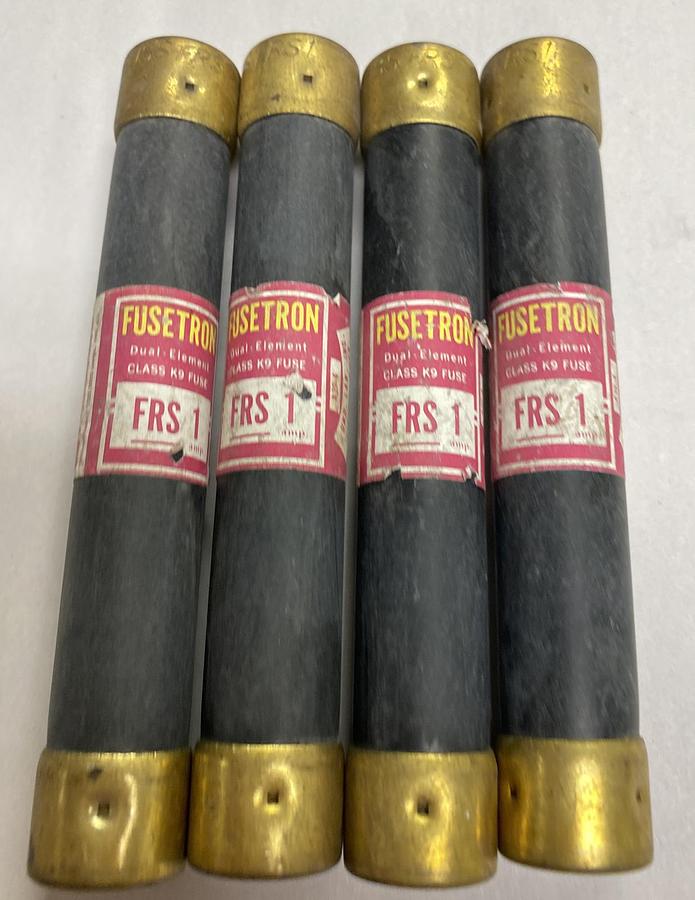 COOPER BUSSMANN,FRS-1,Fusetron Fuse Lot Of 4 NOS