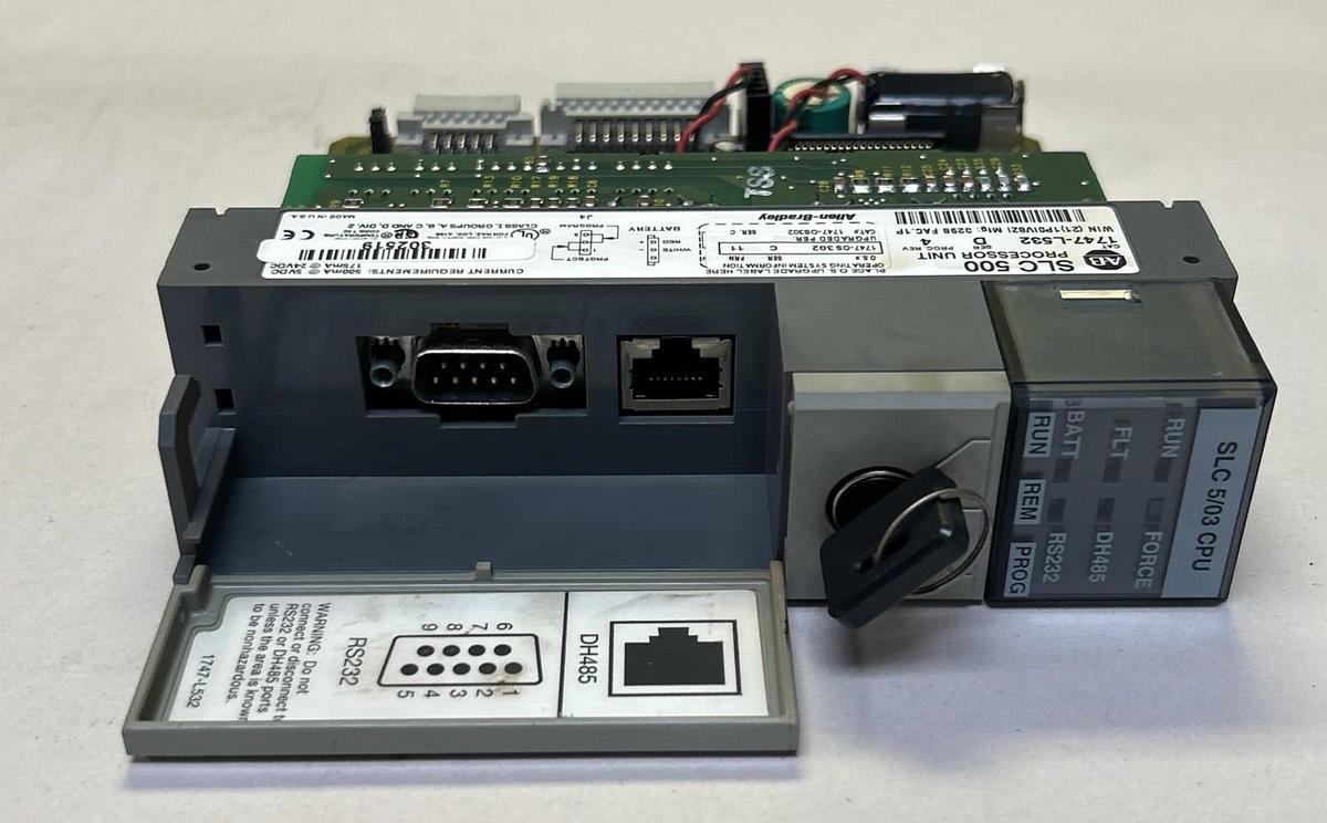 Used ALLEN BRADLEY,1747-L532,SER D SLC500 PROCESSOR UNIT