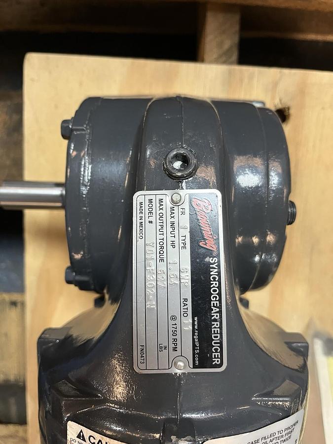 BROWNING,Y01-F302-N,SYNCROGEAR GEARMOTOR FR 1 GWP RATIO 11 3/4HP