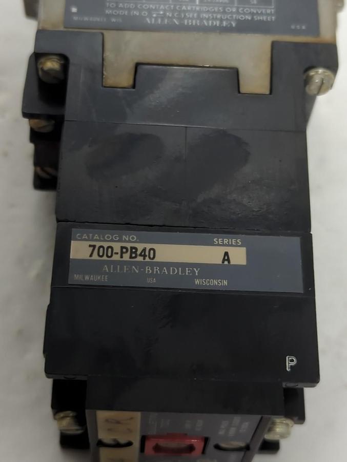 Used ALLEN BRADLEY,700-PB401/700-P400A1,CONTROL RELAY PRE-OWNED