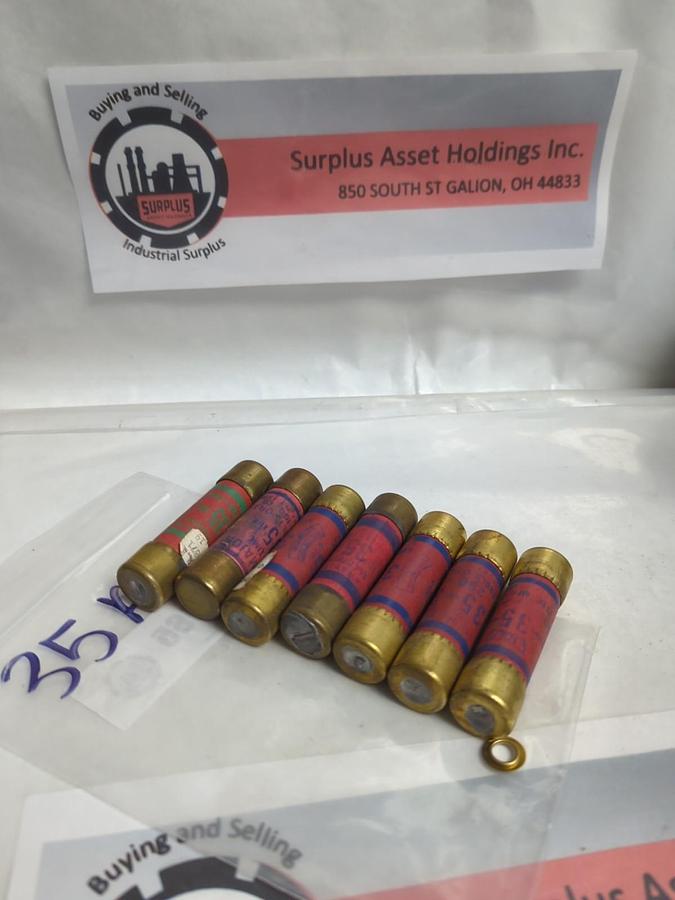 Used ROYAL/EAGLE/GEM,OT35,ONE-TIME 35 AMP FUSE LOT OF 7 PRE-OWNED