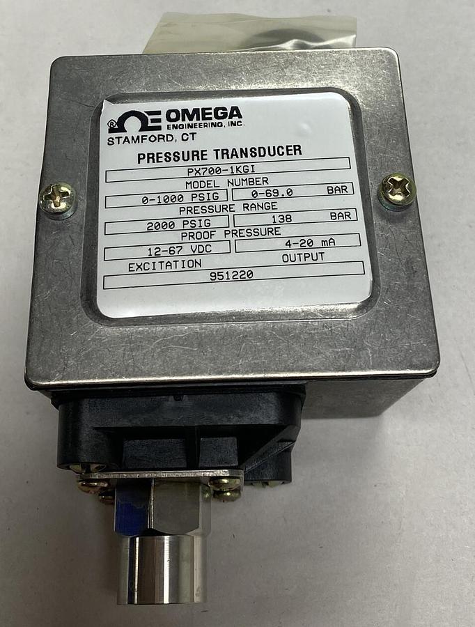 Used Omega,PX700-1KGI,Pessure Switch NOS Range 0-1000PSIG Max 2000PSIG