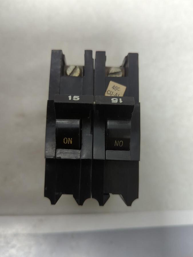 Used F.P.E,NB215,CIRCUIT BREAKER 15 AMP 2-POLE PRE-OWNED