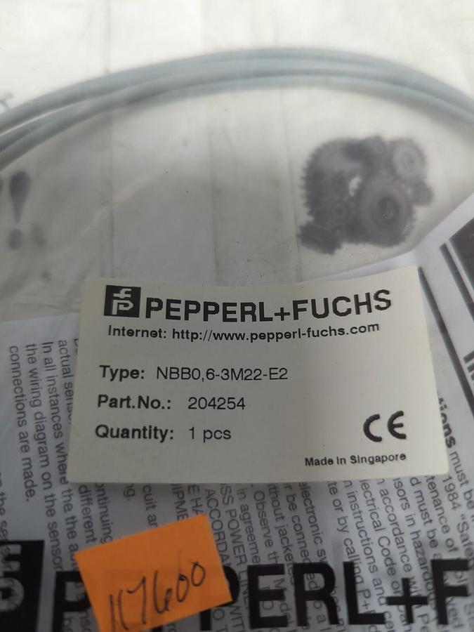 PEPPERL + FUSCH,NBB0 63M22E2,PROXIMITY SENSOR NOS