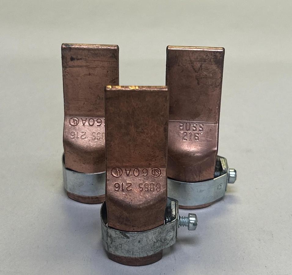 Used BUSSMAN,216,FUSE REDUCERS LOT OF 3