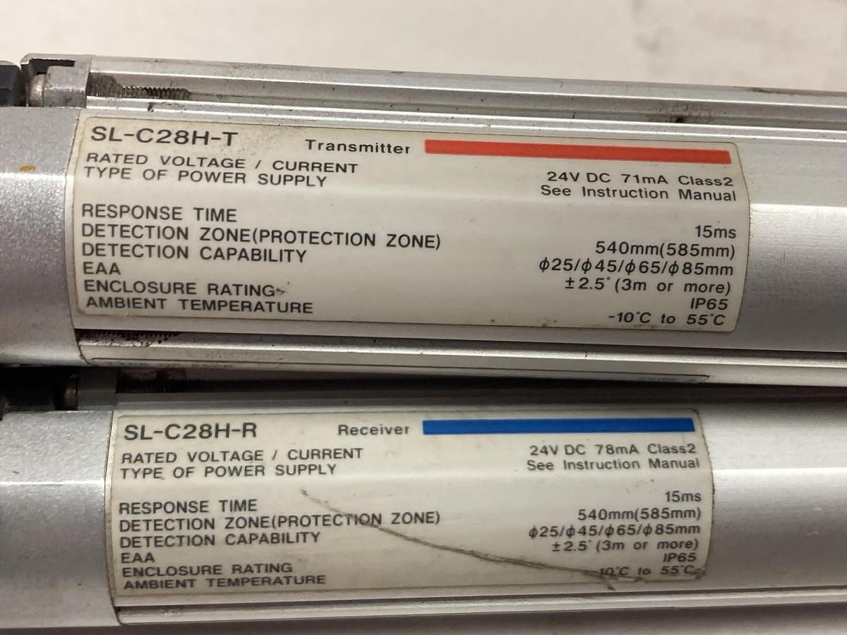 Used Keyence,PJ-V21T and PJ-V21R,Light Curtain Transmitter and Receiver Unit