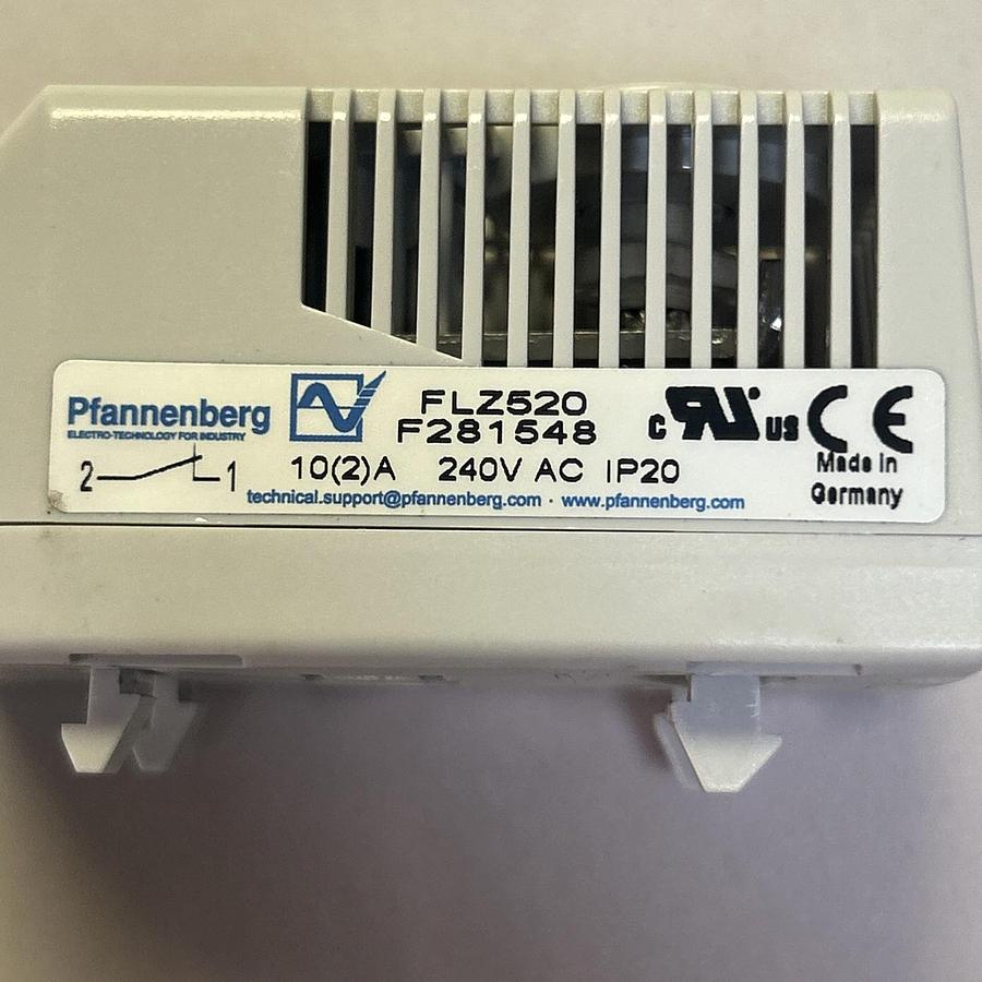 Used PFANNENBERG,FLZ520,TEMPERATURE CONTROLLER THERMOSTAT 240V