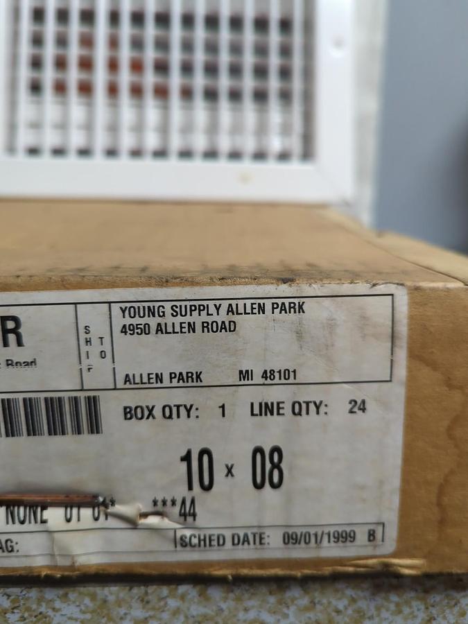 Used KRUEGER,880V,GRILL VENT REGISTER 10 X 8 INCH NOS