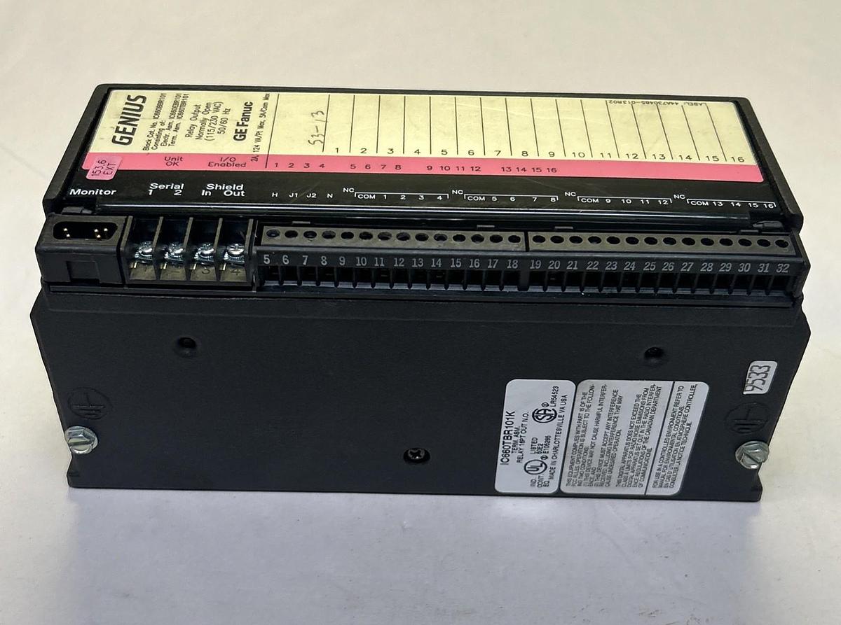 Used GE FANUC,IC660BBR101,RELAY OUTPUT GENIUS MODULE