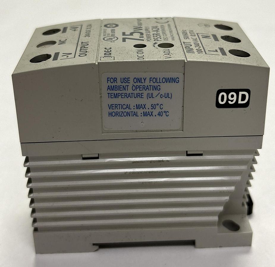 Used IDEC,PS5R-A24,POWER SUPPLY 0.3A 7.5W 24VDC