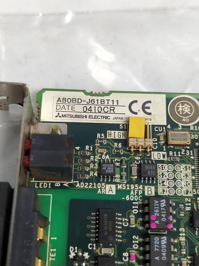 Used MITSUBISHI,A80BD-J61BT11,COMMUNICATION CARD PRE-OWNED