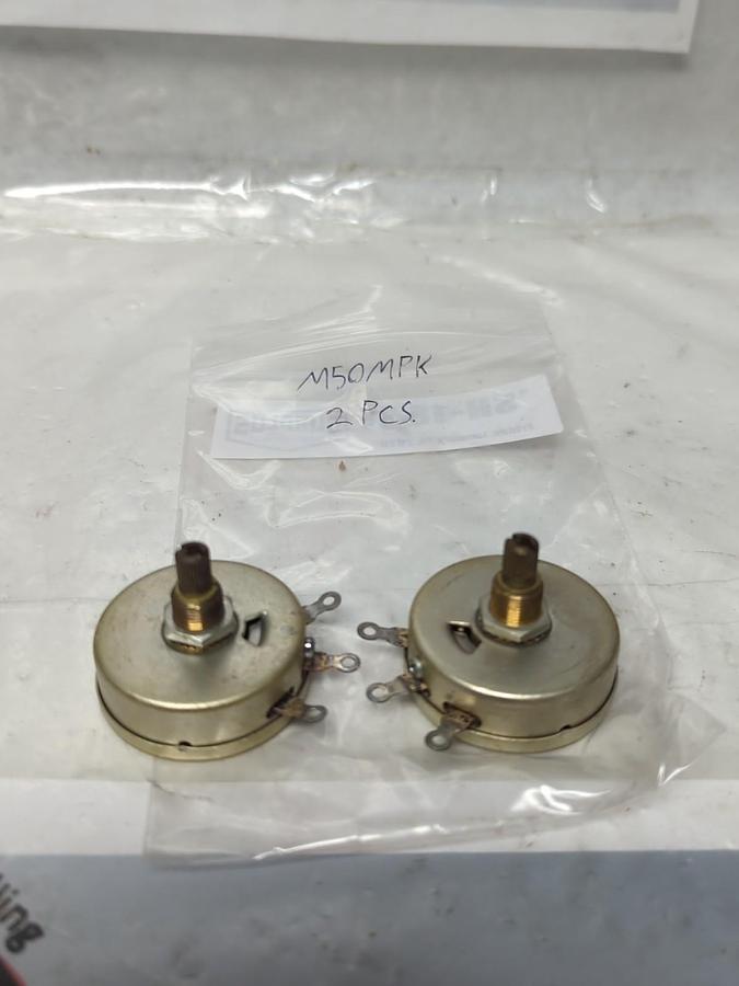 Used MALLORY,M50MPK,POTENTIOMETER LOT OF 2 PRE-OWNED