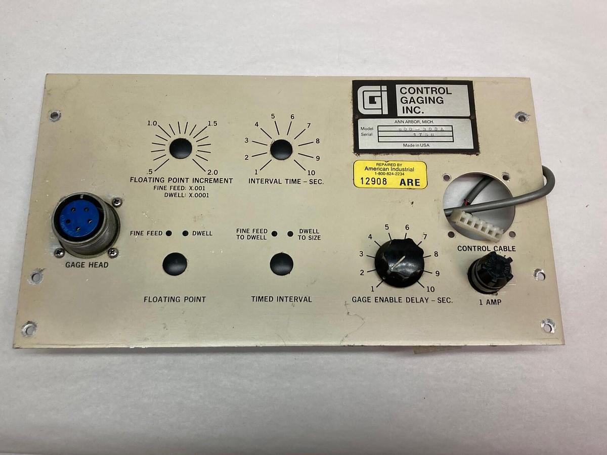 Used Control Gaging Inc,800-300A,Control Gagging Cover Only