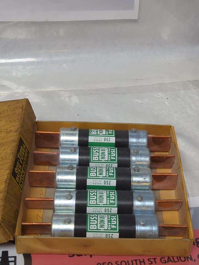 COOPER BUSSMANN,NON 80,ONE-TIME 80 AMP FUSES PACK OF 5 NOS