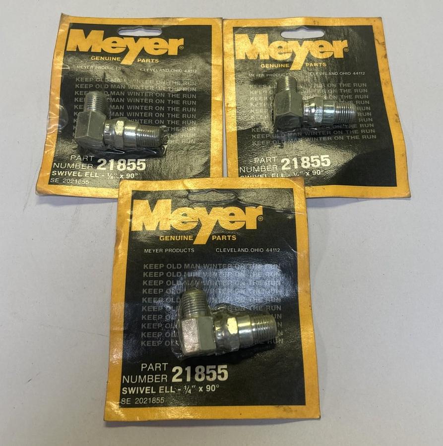 MEYER,21855,SWIVEL ELBOW 1/4INCH X 90 DEGREE LOT OF 3 NOS