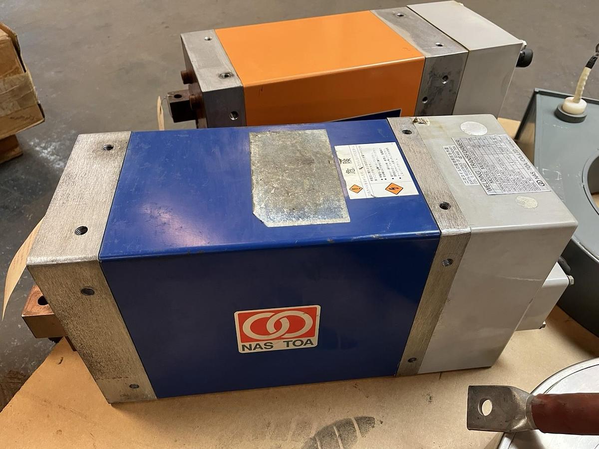 Used NAS TOA,MUE100-446,WELDING TRANSFORMER 100kVA PRI 440V SEC 9.2V