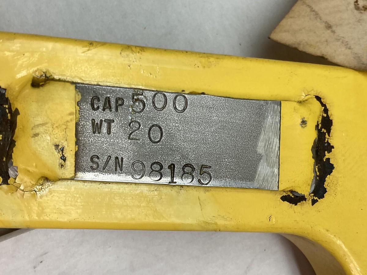 Used Washington Steel,CAP500 WT20,Lifting Hook