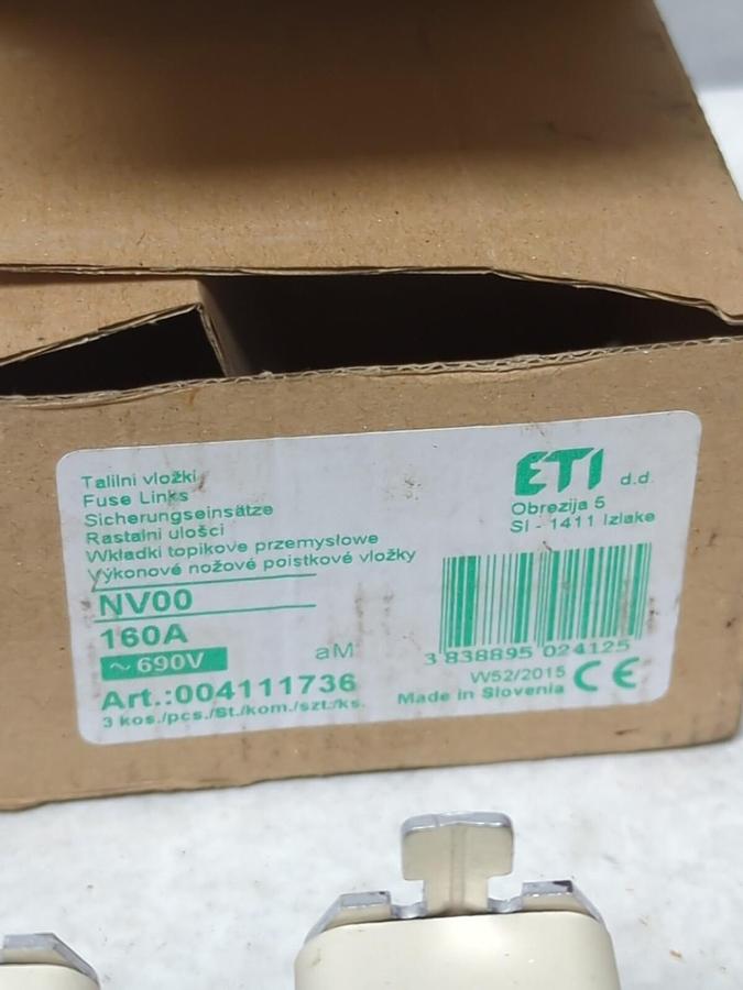 ALTECH,160NH00AM-6,FUSES 160 AMP  BOX OF 3 NEW