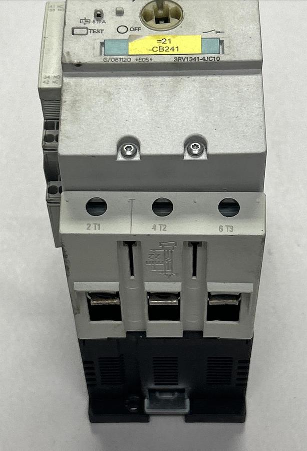 Used SIEMENS,3RV1341-4JC10,CIRCUIT BREAKER USED