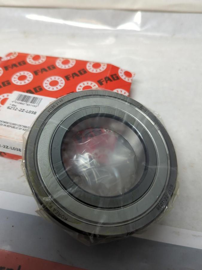 FAG,6212-2Z-L038,DEEP GROOVE BALL BEARING NOS