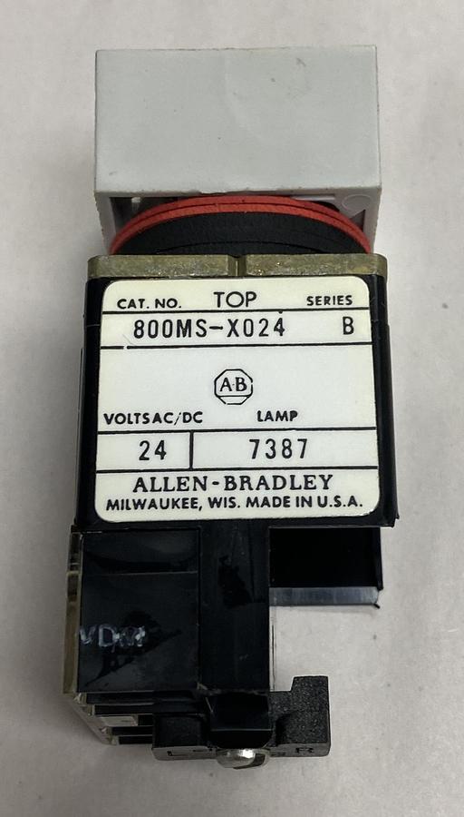 Allen Bradley,800MS-X024A,Square Illuminated Push Button Unit NOS