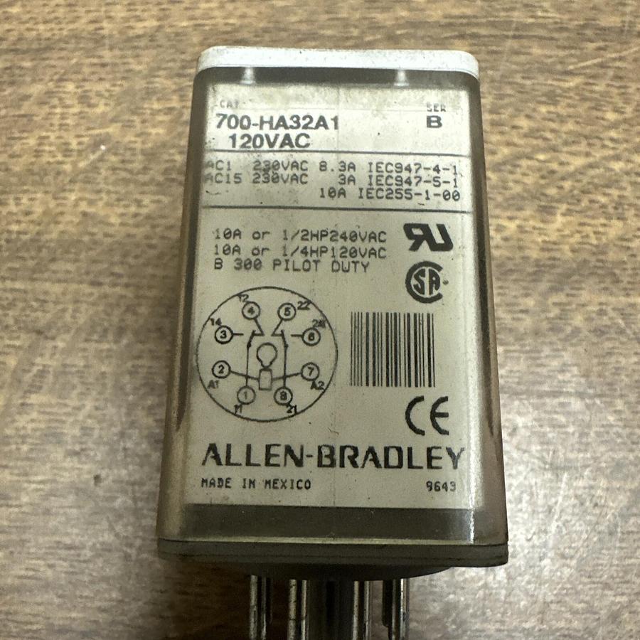 Used Allen Bradley,700HA32A1,120V Relay