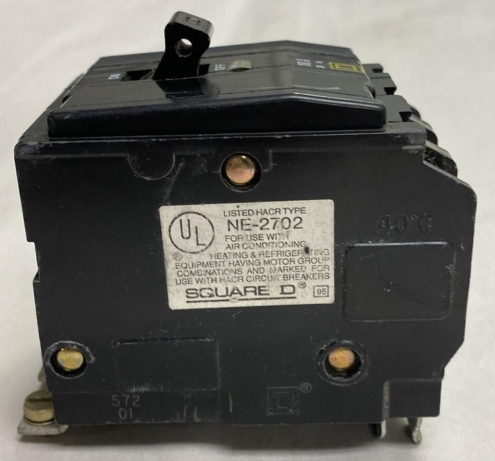 Used Square D,NE-2702,Circuit Breaker 60AMP 3-Pole