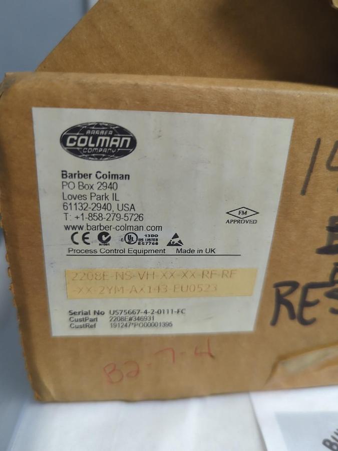 BARBER-COLMAN,2208E,FM TEMPERATURE ALARM UNIT NOS