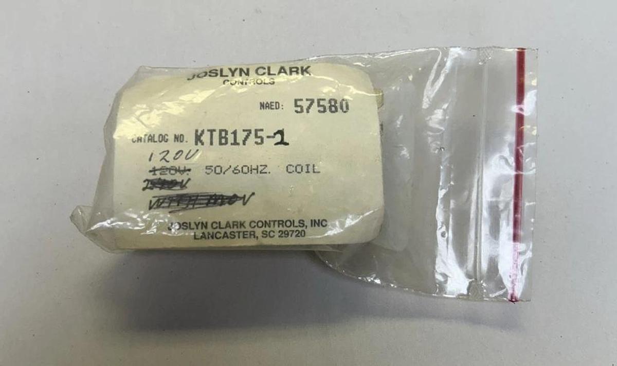 JOSLYN CLARK,KTB175-1,COIL 120V NOS