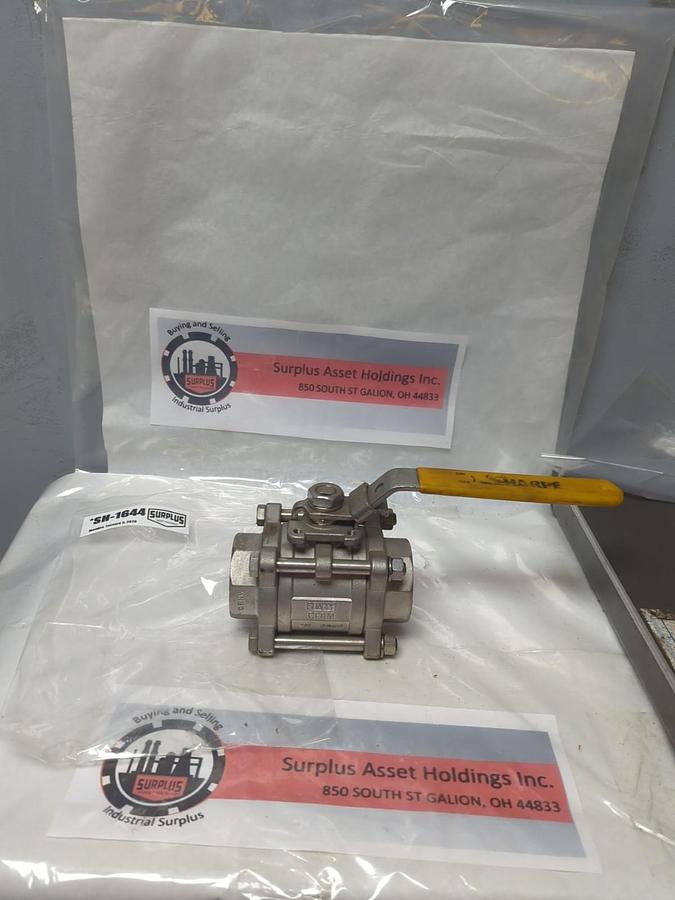 Used SHARPE,CFM8,BALL VALVE 1-1/2 INCH PRE-OWNED