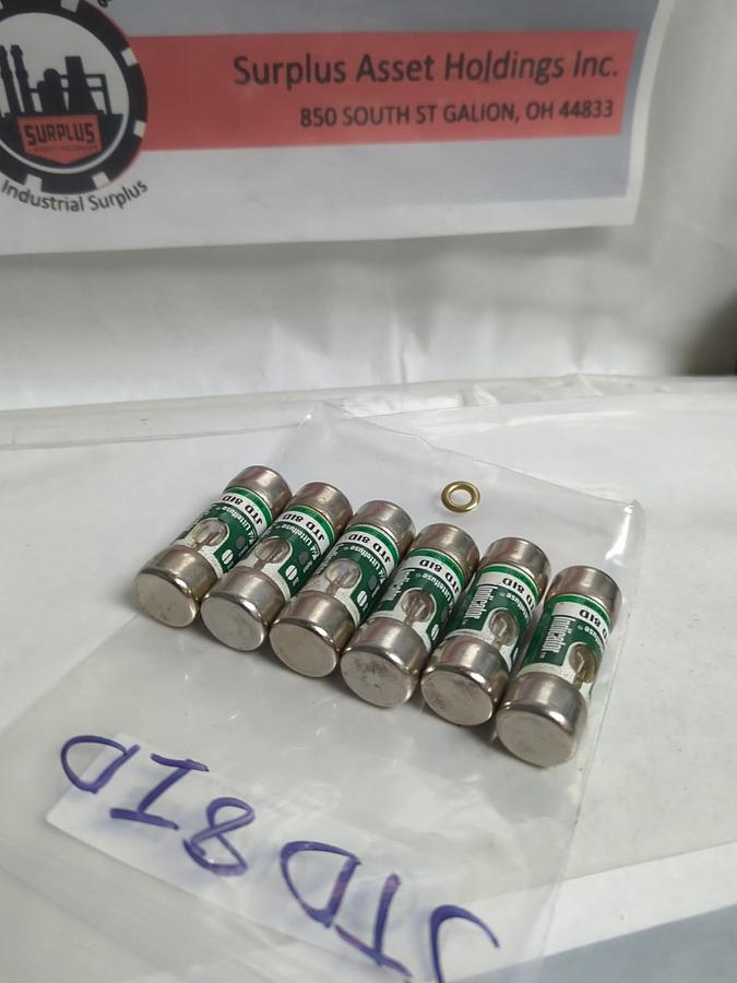 Used LITTELFUSE,JTD8ID,INDICATOR 8 AMP FUSE LOT OF 6 PRE-OWNED