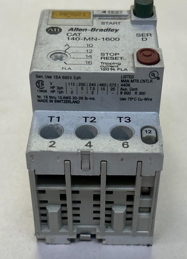 Used ALLEN BRADLEY,140-MN-1600,MOTOR STARTER