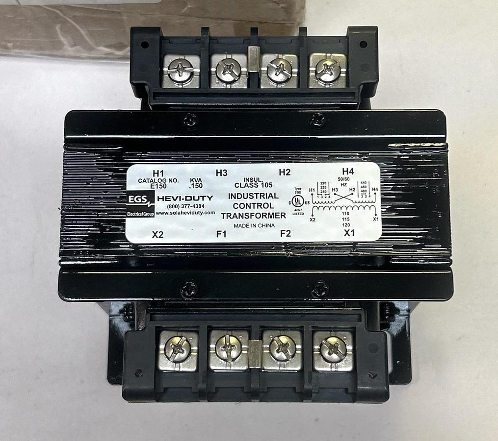 EMERSON SOLA,E150,HEVI-DUTY CONTROL TRANSFORMER .150KVA 50/60HZ NOS