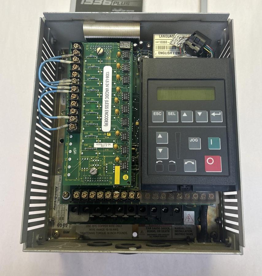 Used ALLEN BRADLEY,1336S-BRF07-AA-EN4-HA2-L5,ADJUSTABLE FREQUENCY DRIVE