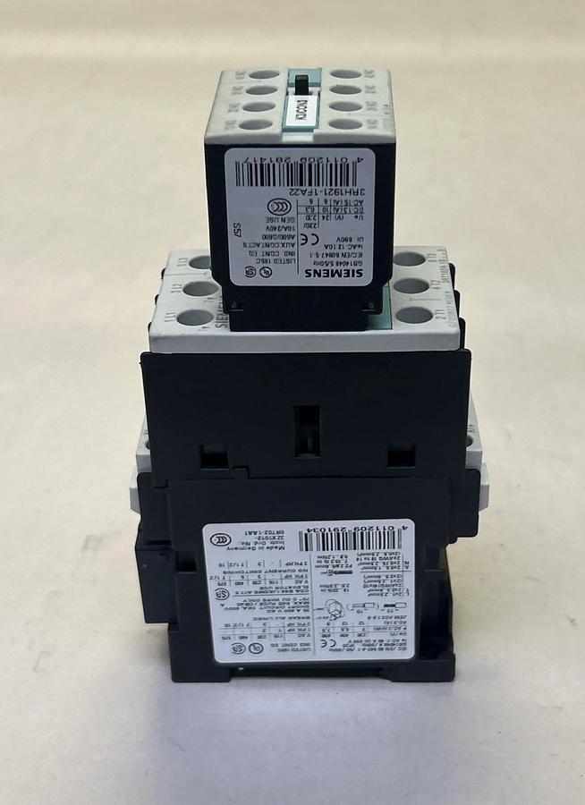 Used SIEMENS,3ZX1012-0RT02-1AA1,CONTACTOR