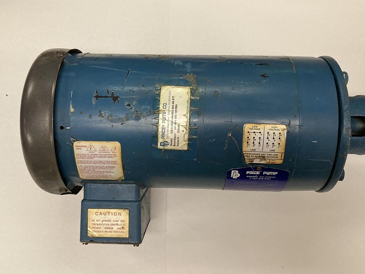 Used Price Pump,CD150VAI-494-003-300-36-3T7, Centrifugal Pump WITH 3HP Motor 3450 RPM