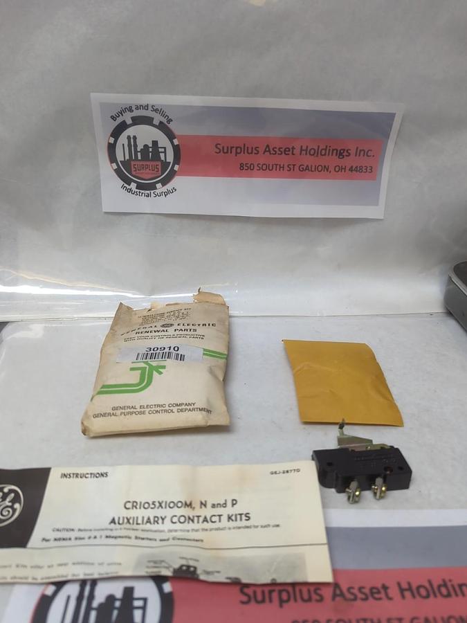GENERAL ELECTRIC,CR105X100P,AUXILIARY CONTACT KIT 10 AMP NOS