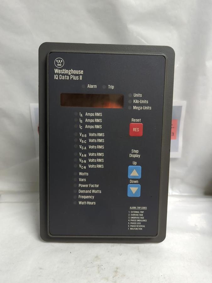 Used WESTINGHOUSE,2D78522,IQ DATA PLUS II DIGITAL METER/POWER SUPPLY PRE-OWNED