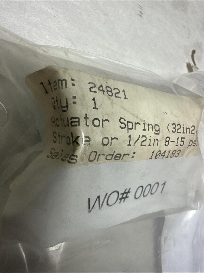 Used Fisher,24821,Actuator Spring 3/4"