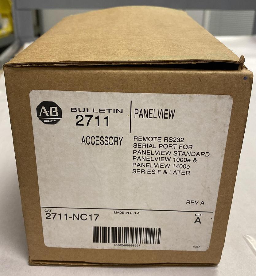 ALLEN BRADLEY,2711-NC17,REMOTE RS-232 SERIAL PORT ASSEMBLY FOR PANELVIEW NOS