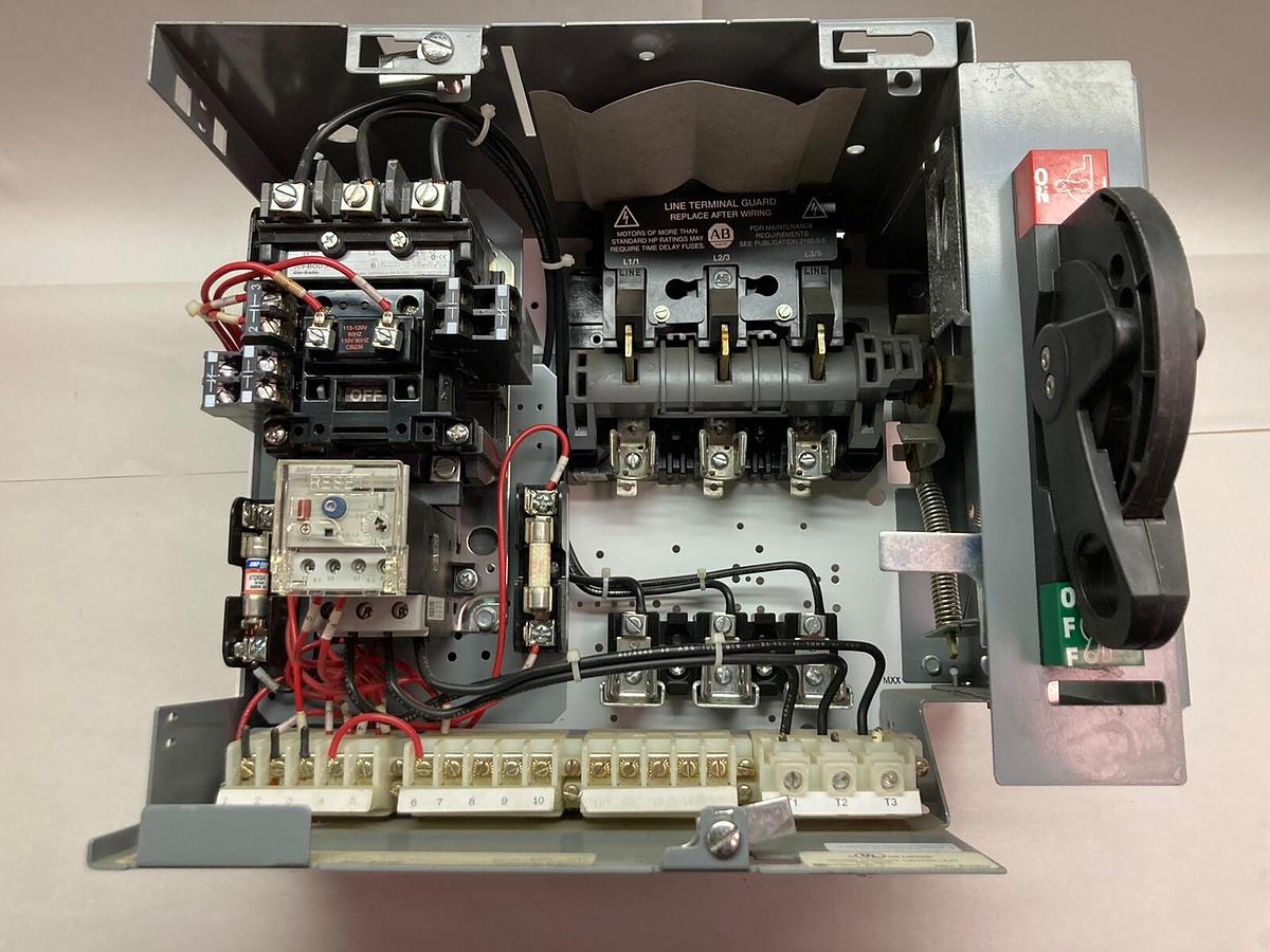 Used Allen-Bradley,2100 2112,Size 1 Fused MCC 12 Inch Starter Bucket