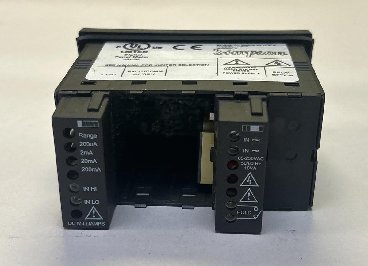 Used SIMPSON,H345-2-21-0-0-0,DIGITAL PANEL METER