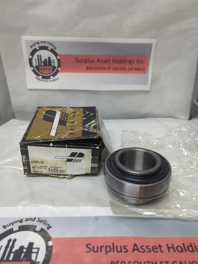 PEER,UC209-28,SPHERICAL INSERT BEARING 1-3/4 INCH BORE NOS