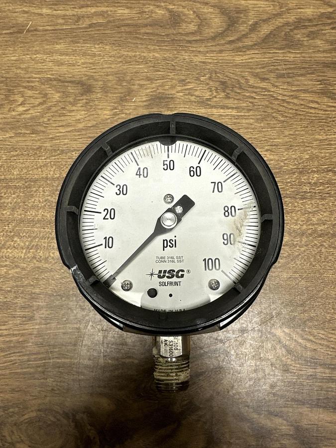 Used US Gauge,150025X,100 PSI 4 1/2"